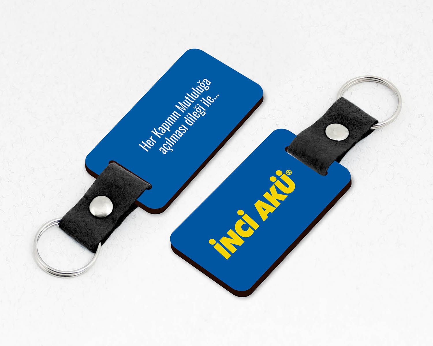 Kurumsal, Keçe Saplı Promosyon Ahşap Anahtarlık