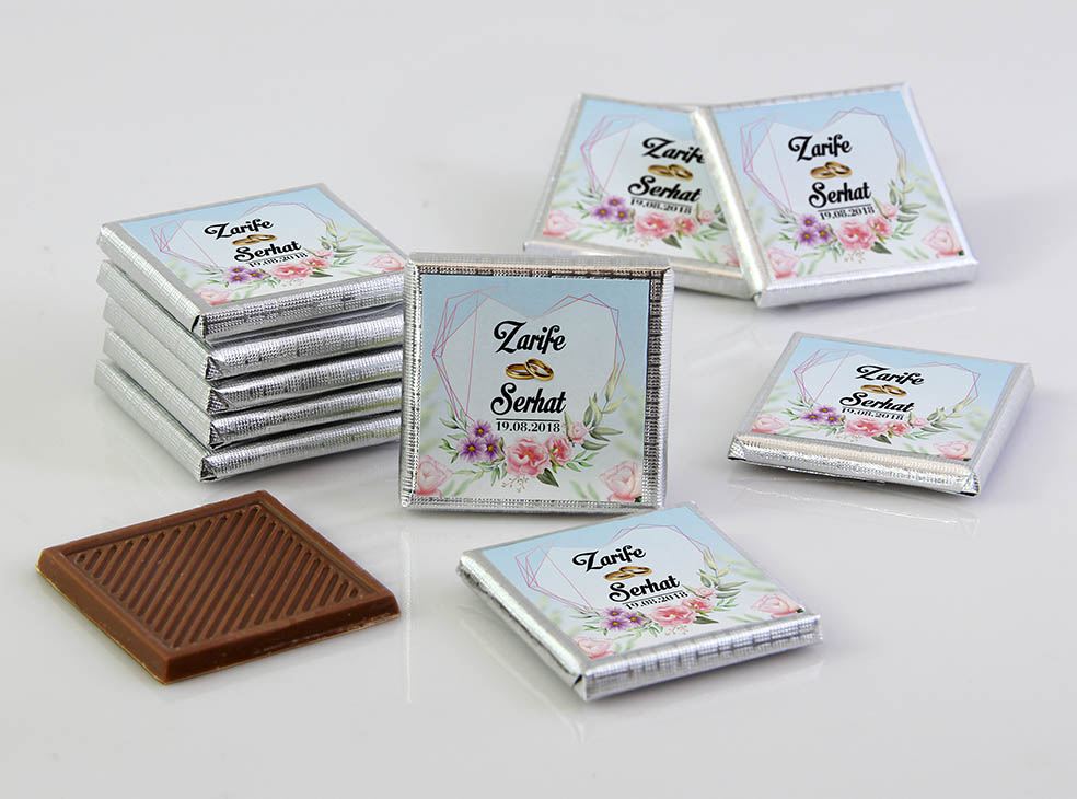 Söz-Nişan Dökme Çikolata - Kalpli Elmas