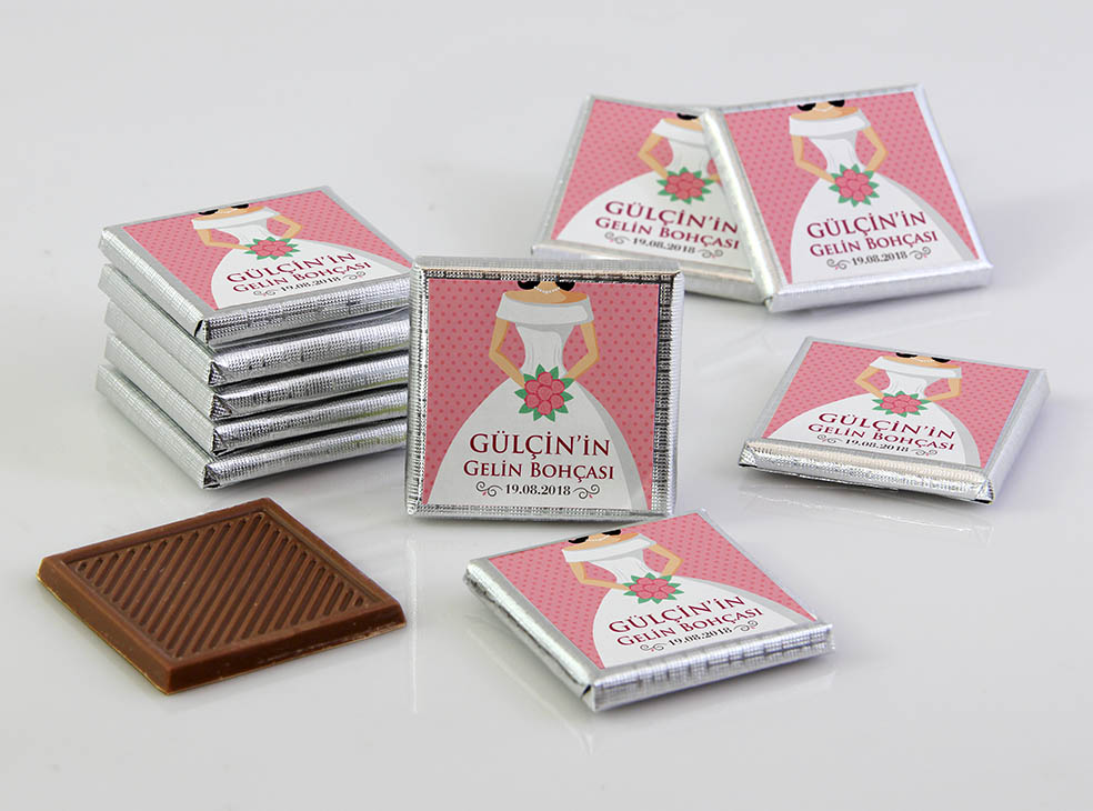 Söz-Nişan Dökme Çikolata - Pembe Temalı Gelin