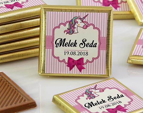 Kız Bebek Dökme Çikolata - Unicorn