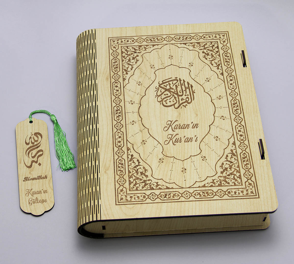Kişiye Özel Ahşap Rahleli Kuran Kutusu, Akçaağaç