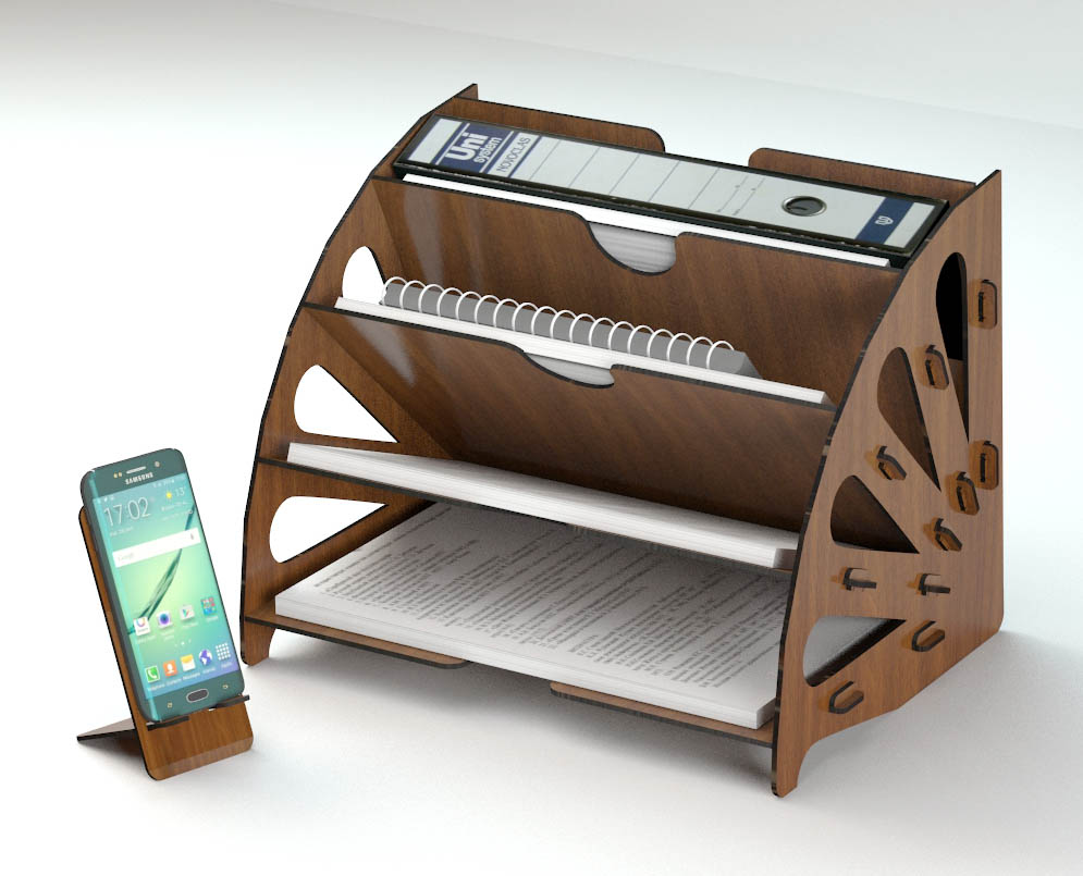 Pratik Ofis Masaüstü Organizer Düzenleyici A4 Evrak Rafı