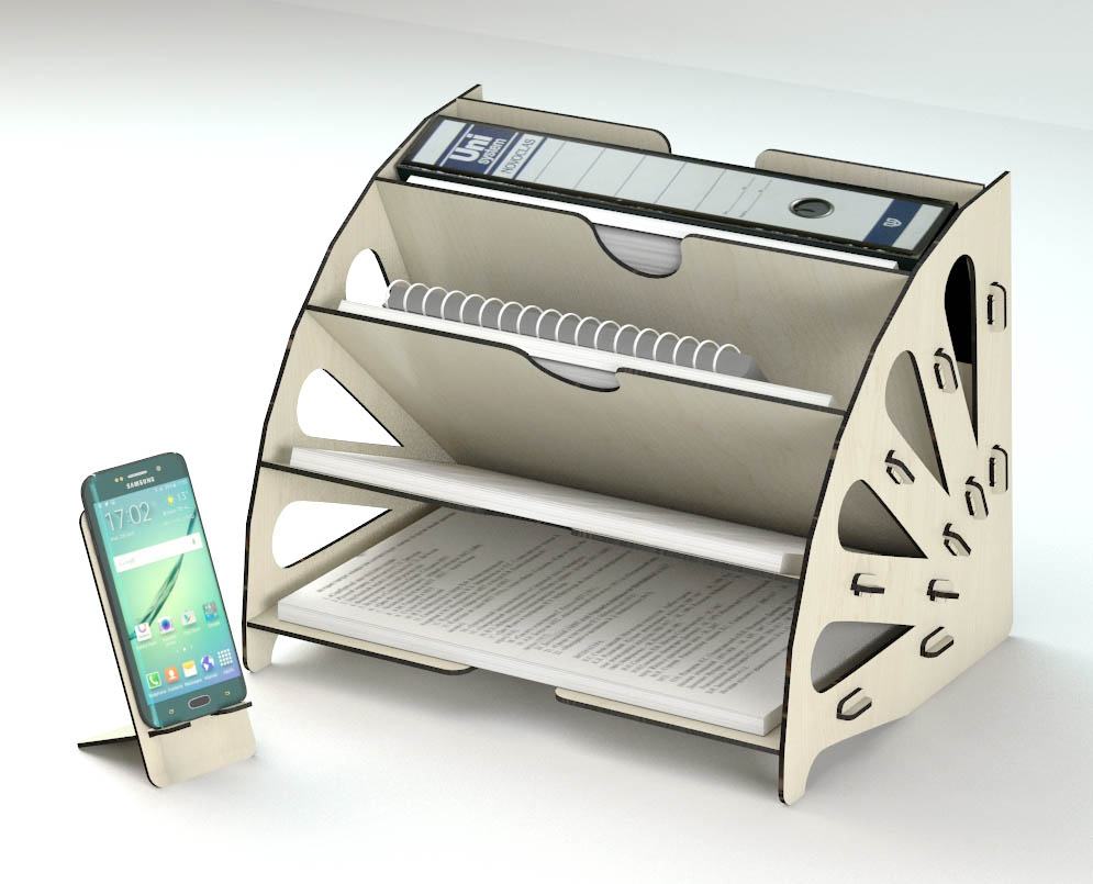 Pratik Ofis Masaüstü Organizer Düzenleyici A4 Evrak Rafı