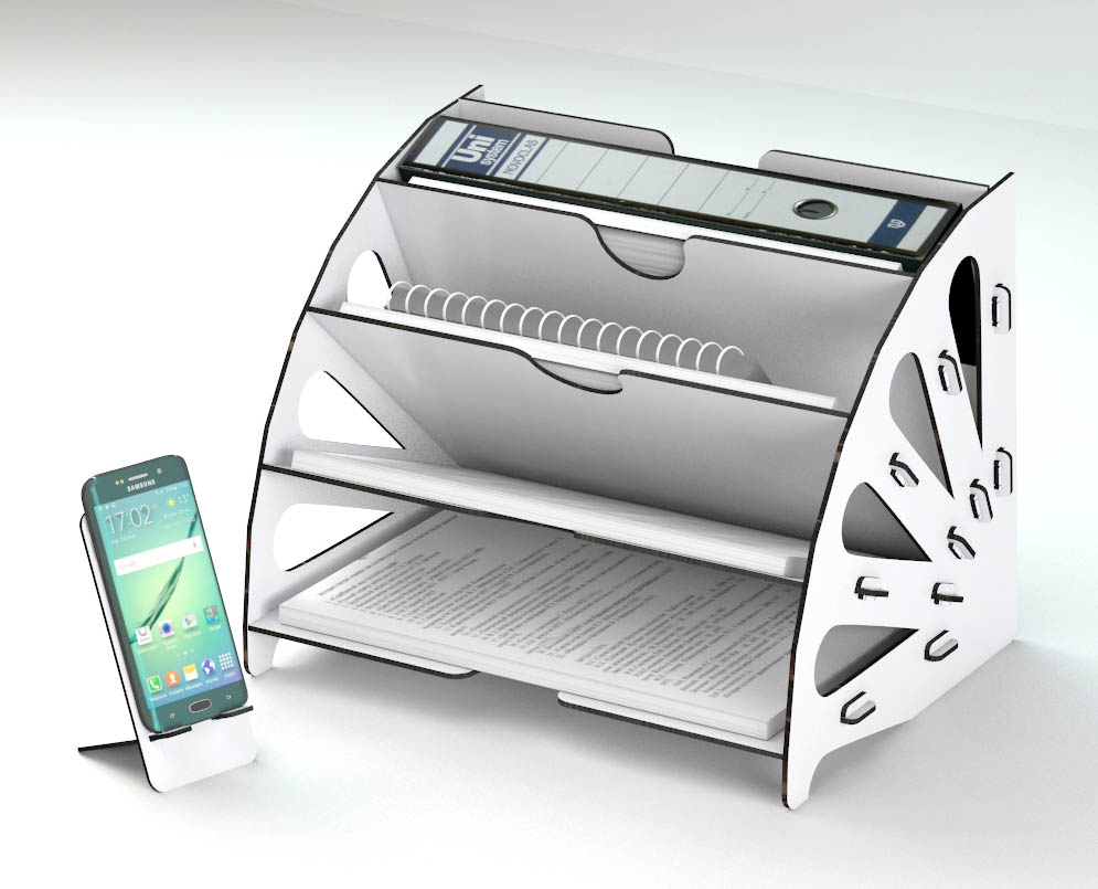 Pratik Ofis Masaüstü Organizer Düzenleyici A4 Evrak Rafı