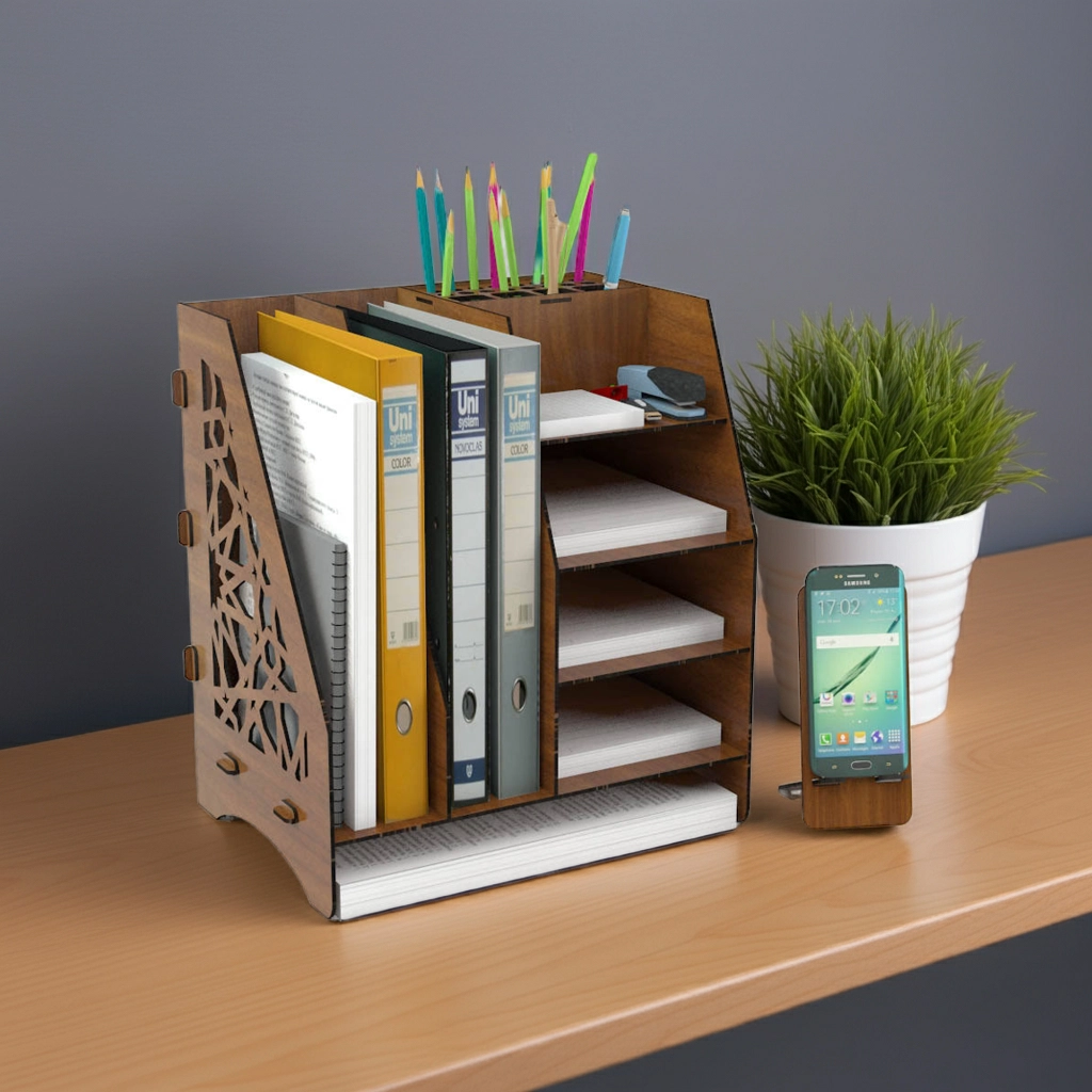 Ofis Masaüstü Organizer Düzenleyici A4 Evrak Rafı