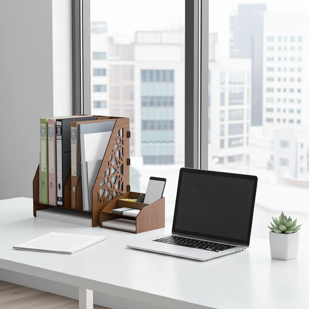 Ofis Masaüstü Organizer Düzenleyici A4 Evrak Rafı