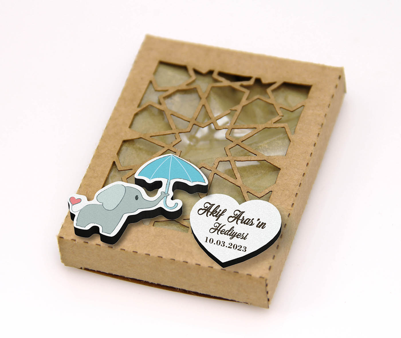 Figür Detaylı Kutulu Kına - Erkek Bebek Şekeri