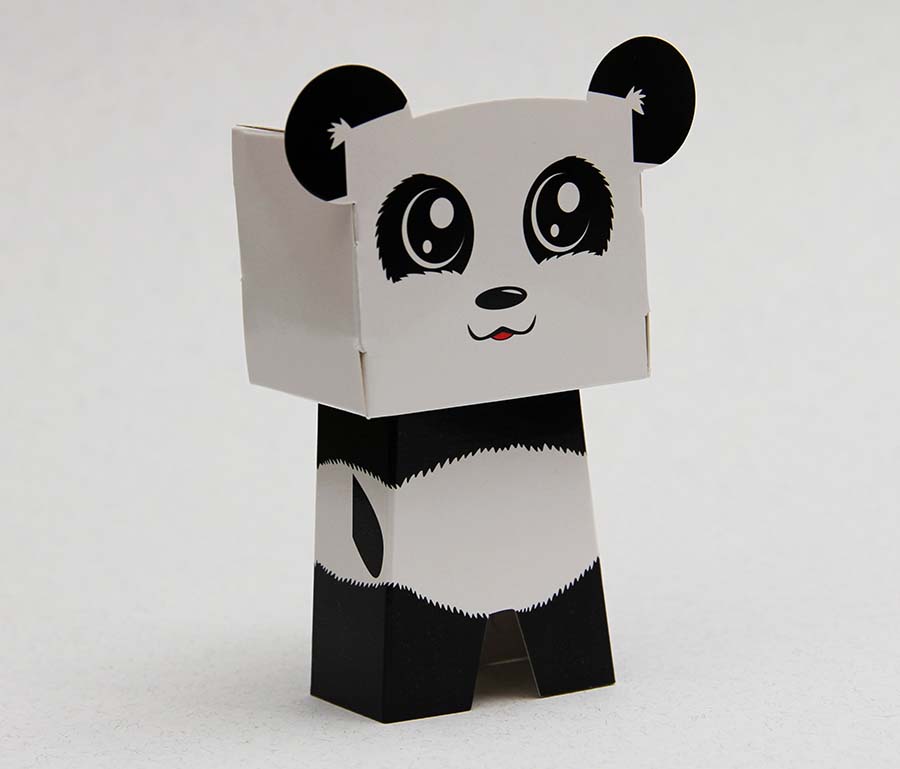 Figür Kutu - Panda Karakter Şeker Kutusu