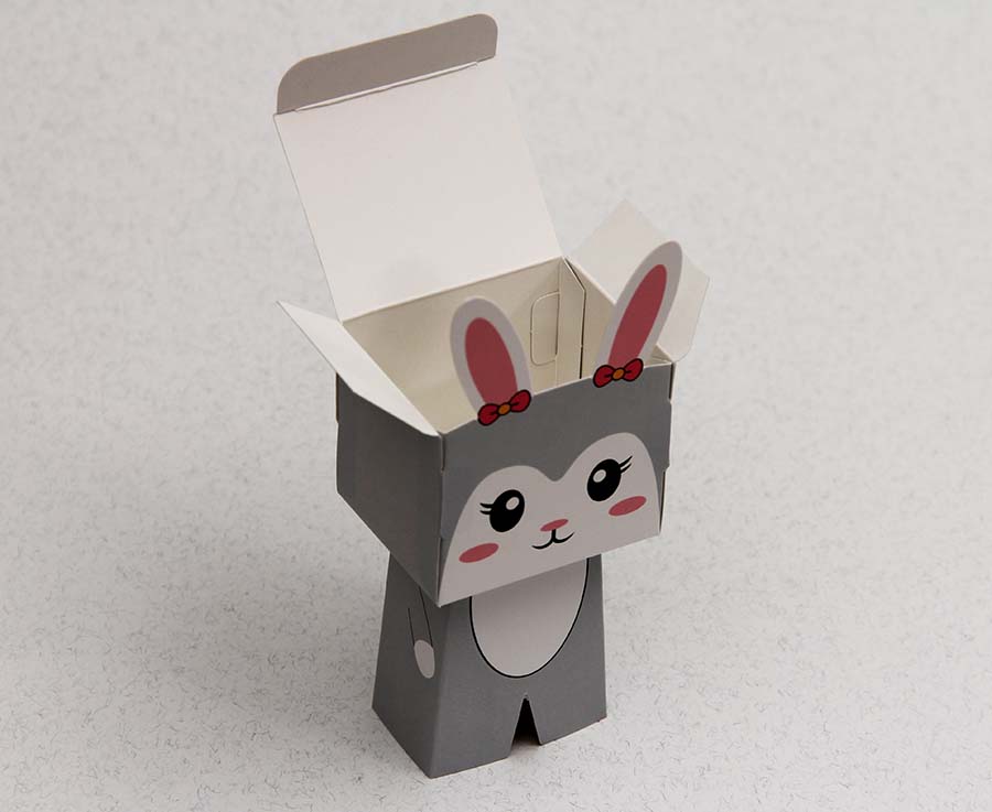 Figür Kutu - Tavşan Karakter Şeker Kutusu