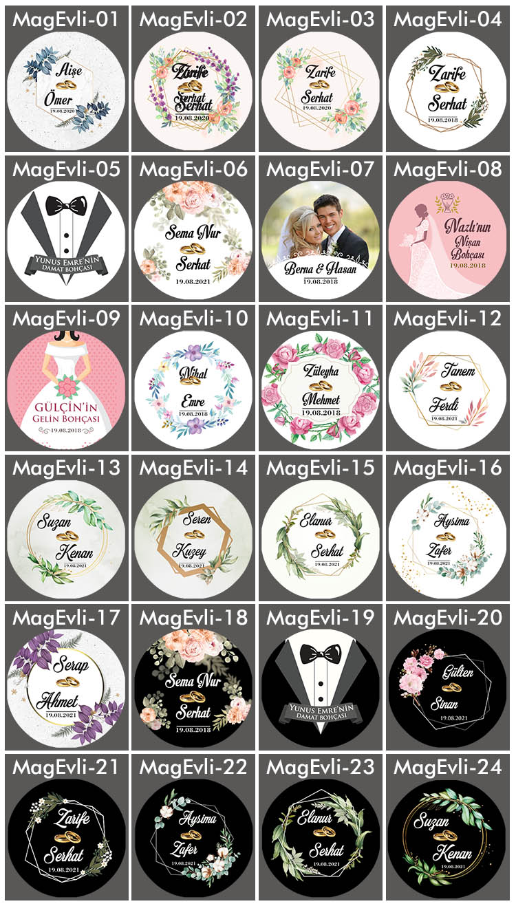 Baskılı Ahşap Magnet - Oval